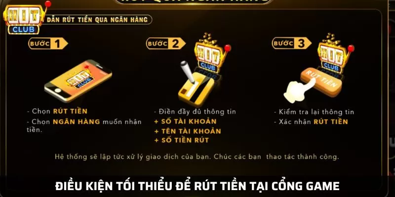 Một vài điều kiện cần biết khi thực hiện rút tiền