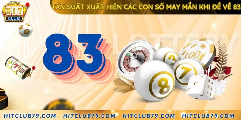 Tần suất các con số may mắn khi đề về 83 chuẩn